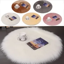 Шерстяные коврики для детской комнаты, спальни, имитация шерсти, ковер, плавающее окно, овчина, гостиная, оконная Подушка, домашний декор