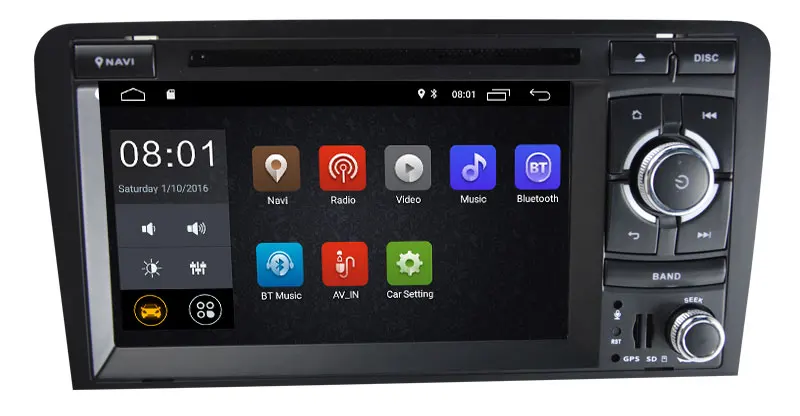 Perfect Android 9.0  CAR DVD Player For Audi A3/S3(2003-2013)  GPS  Radio Navigation Multimedia Audio FM AM Radio Built in CarPlay  DAB+ 0