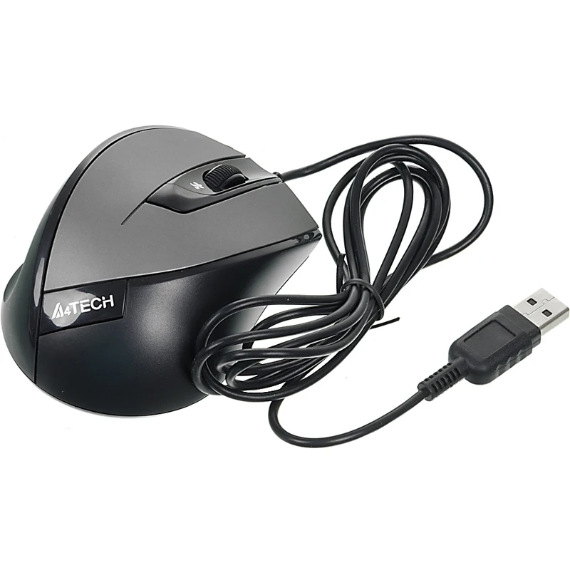 Мышь A4 V-Track Padless N-600X-2 серый оптическая(1600dpi) USB(3but