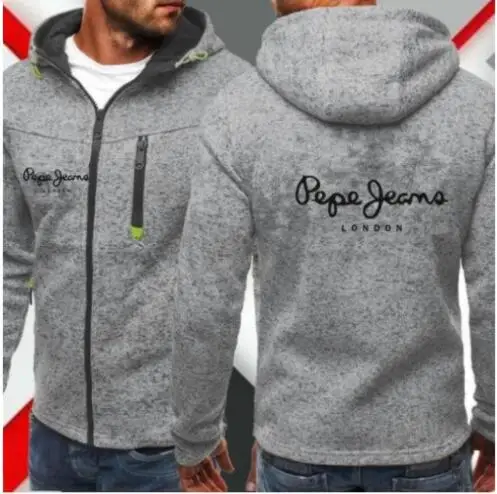 

PE PE Printed Men 2019 New Fashion Hoody Jacket Hoodies Sweatshirts Casual Hooded Coat Cardigan Plus Fleece Brand Clothing