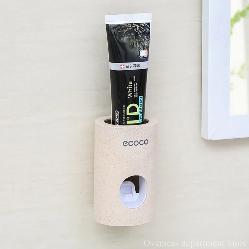 

Toothpaste Squeezers Automatic Toothpaste Dispenser Tooth Dust-proof Toothbrush Holder Wall Mount Stand Bathroom Accessories Set