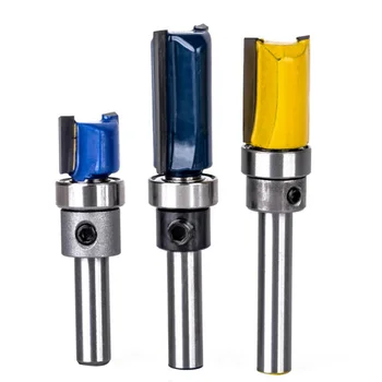 

3pcs 1/4 Shank Trimming Woodworking Milling Cutter Router Bit Engraving Machine