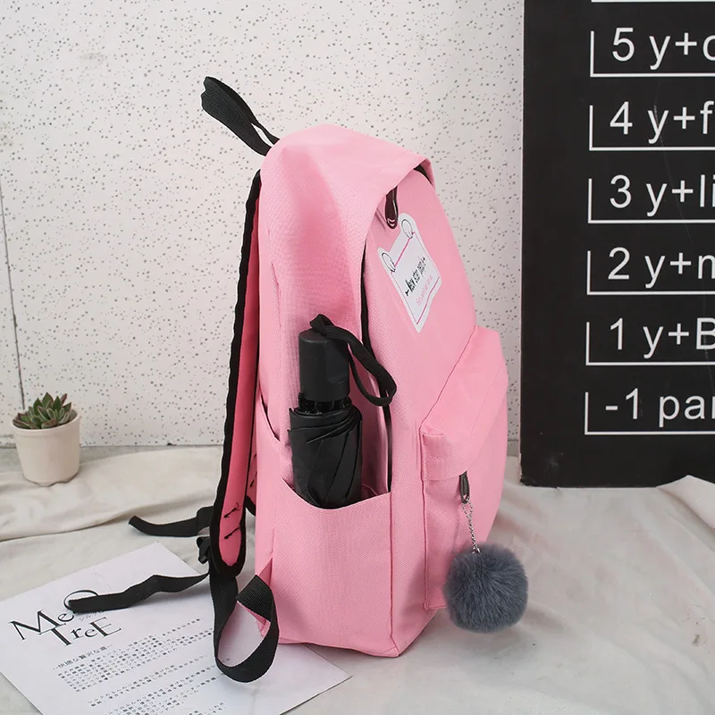 

Vintage Sense GIRL'S School Bag Men's 2019 New Style Korean-style Harajuku Ulzzang Junior High School Campus INS Super Fire Back
