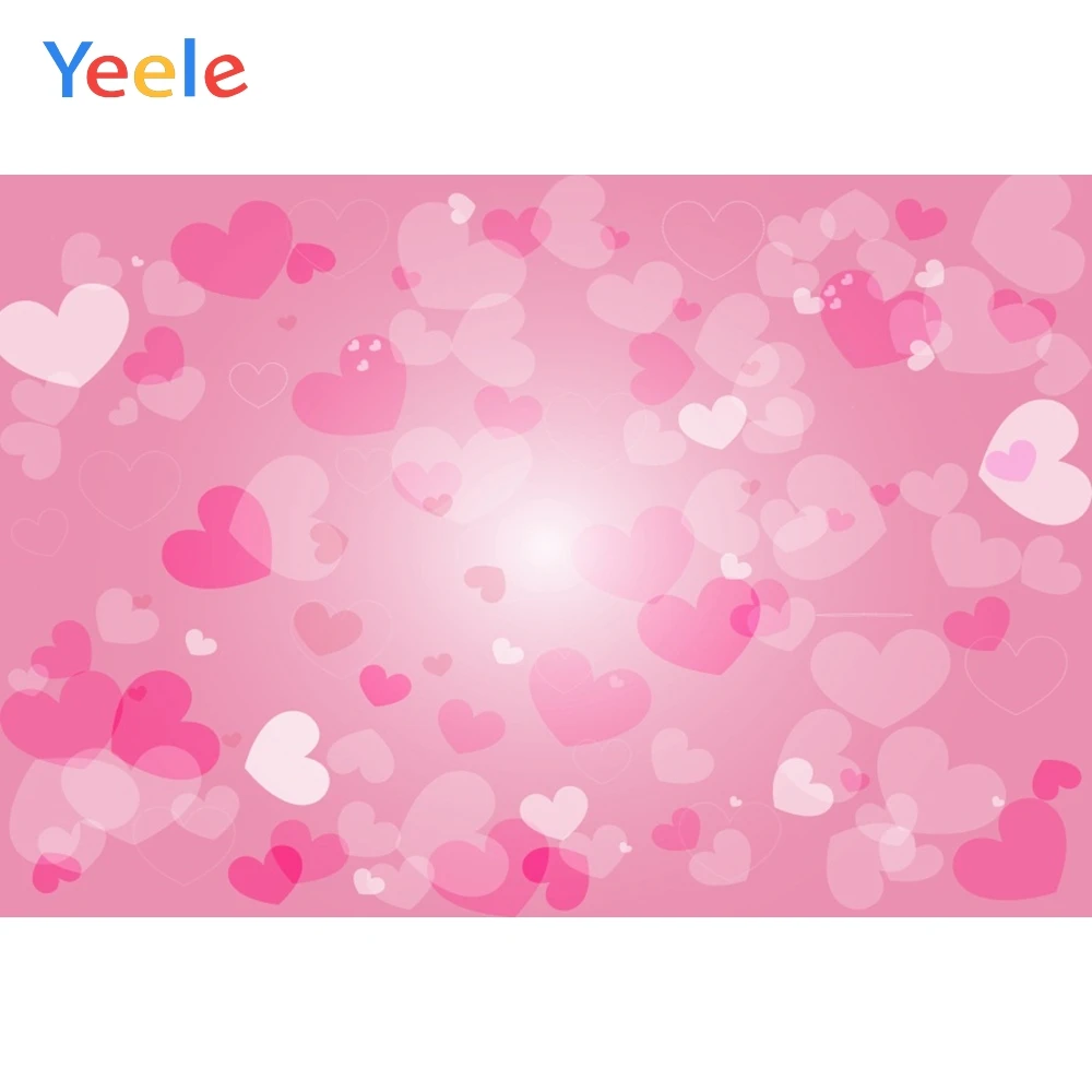 

Baby Shower Light Bokeh Valentine Day Party Love Photography Pink Backdrop Personalized Photographic Background For Photo Studio
