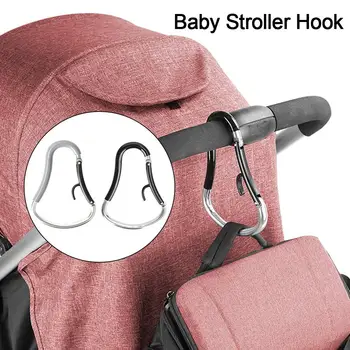 

Baby Stroller Hook Big Hook Supermarket Shopping Carabiner Multi-purpose Aluminum Alloy Accessories Universal Bags Clips Walker