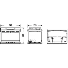 Аккумулятор Premium 12v 60ah 600a 242х175х190 Полярность Etn1 Клемы En Крепление B13 EXIDE арт. EA601