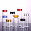 2PCS 15/30/40/50/60/80/100/110ml Glass Bottles Vials Jars with Red/Silver/Blue/Green/Gold Color Screw Cap DIY Wedding Home Decor 6