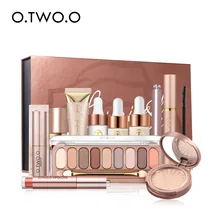 Набор косметики O. TWO. O 11 шт. розовая Золотая Подарочная коробка макияж Артефакт полный макияж Комбинация набор LS06
