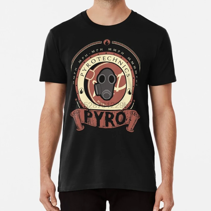 Pyro - Red Team футболка team fortress tf2 tf 2 red blue | Мужская одежда