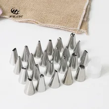 Напрямую от производителя продажи Нержавеющая сталь Набор насадок узор декоративный инструмент носик для украшения 24-головочная вышивальная машина на русский