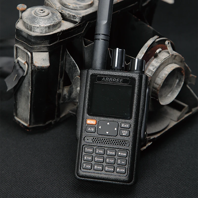 hunting walkie talkies 2022 ABBREE AR-F8 GPS high power Walkie Talkie All Bands(136-520MHz) Frequency/CTCSS Detection 1.77 LCD   999CH 10km long range mini walkie talkie