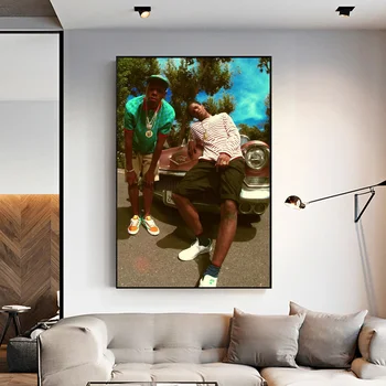 

ASAP Rocky And Tyler The Creator Poster silk poster Prints Wall Art Home Decor No Frame