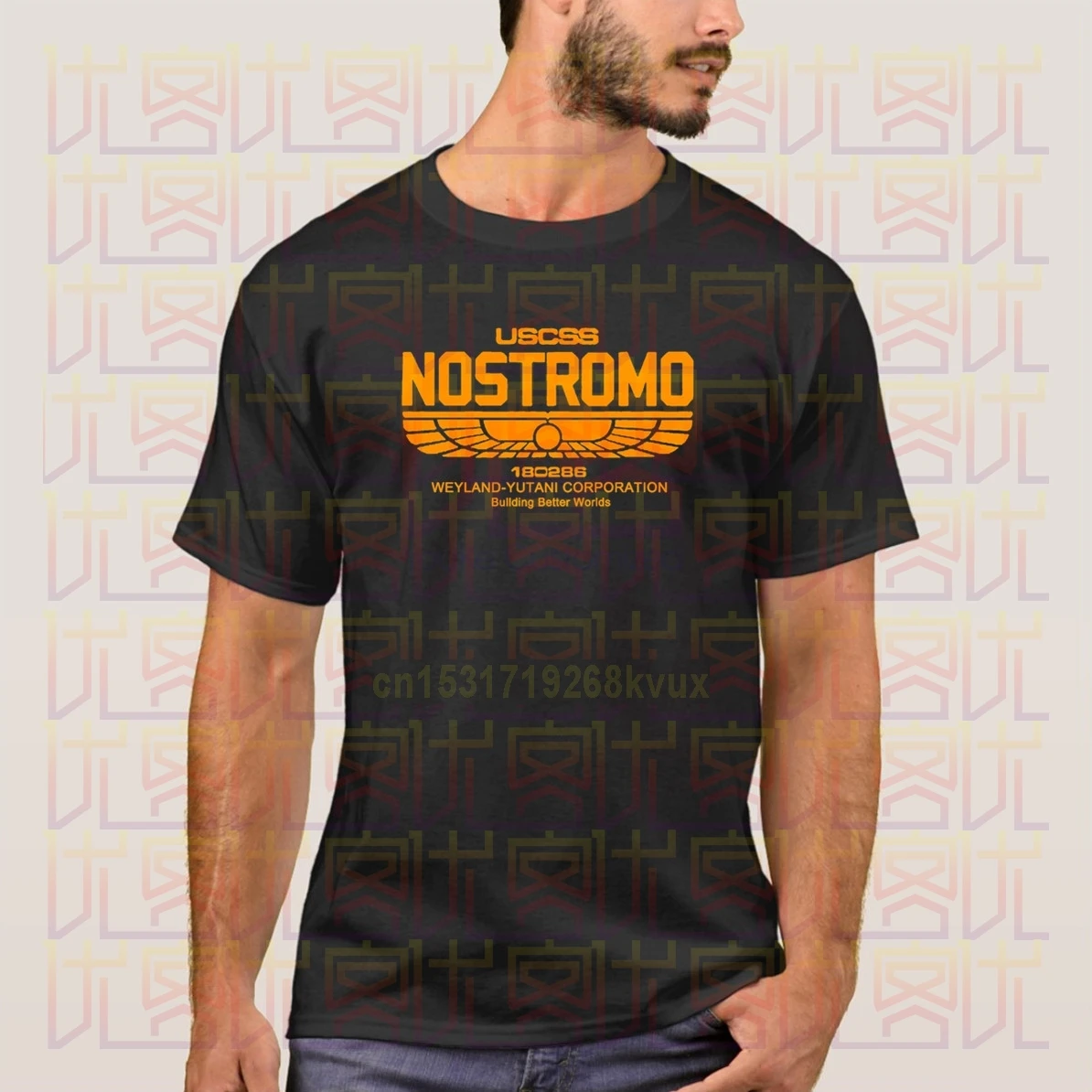 GILDAN Повседневная футболка USCSS Nostromo 180286 корабль логотип мужская фильм Sci Fi Рипли
