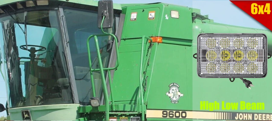 Овальные 6,3 "дюймовые 65 Вт светодиодные рабочие огни для John Deere 8130, 8230, 8330, 8430, 8530,9120, 9220, 9320, 9420, 9520, 9620