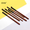 OVW 6pcs Pony/ Goat Hair Makeup Eye Shadow Brush Set Tapered Blending Brush Make up Brushes Natural Hair Pro Kit ► Photo 2/5