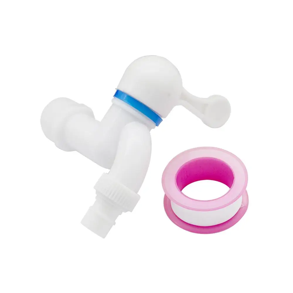 

1/2" 3/4" External Thread Water Tap Valve 15mm Outlet Diameter Sealing Tape Water Faucet Garden Irrigation Water Control Switch