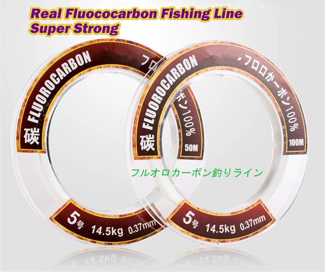 Carbon Fiber Fishing Lines - Fluorocarbon Fishing Line 50m 100m 100%  Monofilament - Aliexpress