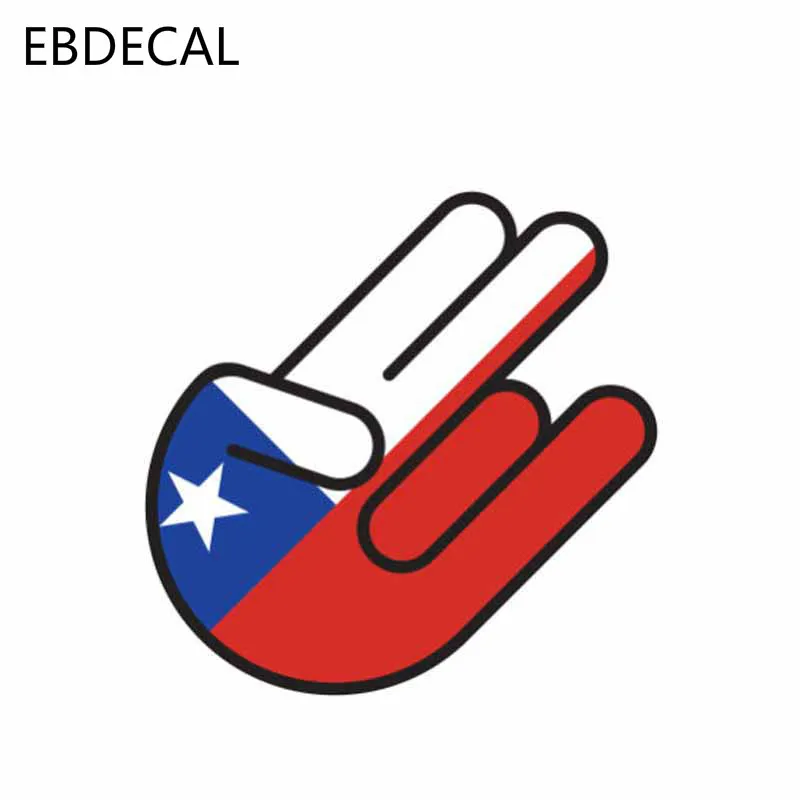 Ebdeckle Чили шокер флаг машина бампер окно переводные наклейки для чемодана DIY Декор
