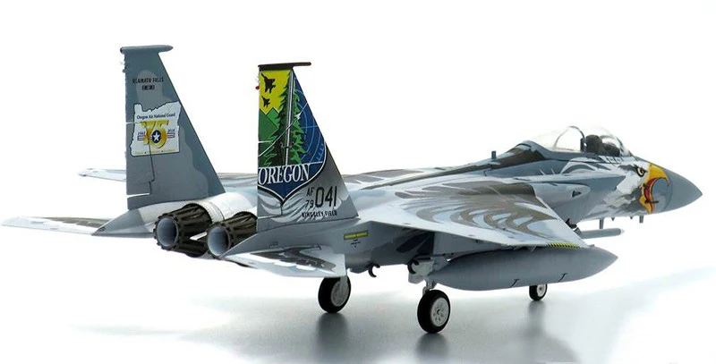 Изысканная модель коллекции из сплава, модель 1/72, США, F-15C, истребитель Орегона, Национальная гвардия