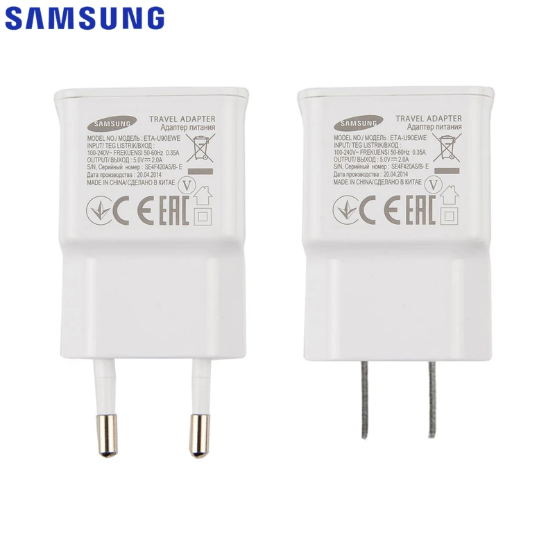 Original Wall Travel Charger For Samsung Galaxy Note4 G950 G9350 Note 5 N9200 N920t Note5 GALAXY S6 Edge G925FQ S4 MINI S3 S5 J7