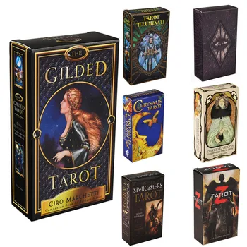 

Tarot de estilo Deck juego de cartas juego de mesa de divinación Tarot cartas de juego de vacaciones regalo de fiesta familiar v