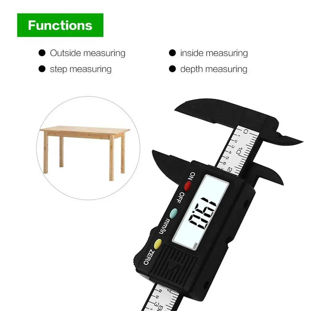 Mini Electronic Digital Caliper 0-100mm Measuring Tool Digital Vernier Caliper Gauge Micrometer for jewelry measurement