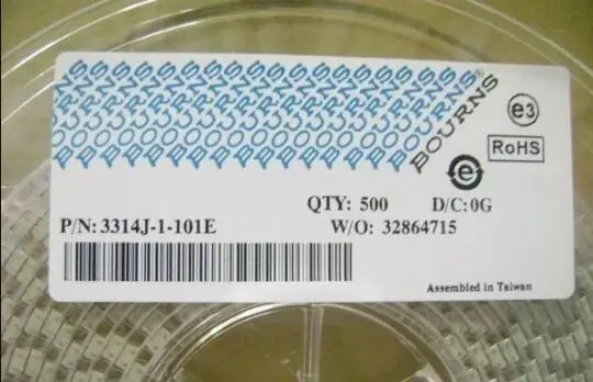 3314J-1-101E 100R 100OHM 3314J SMD