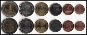 

Thailand 6 Pieces Set Coins Asia New Original Coin Unc Collectible Edition Real Rare Commemorative Random Year