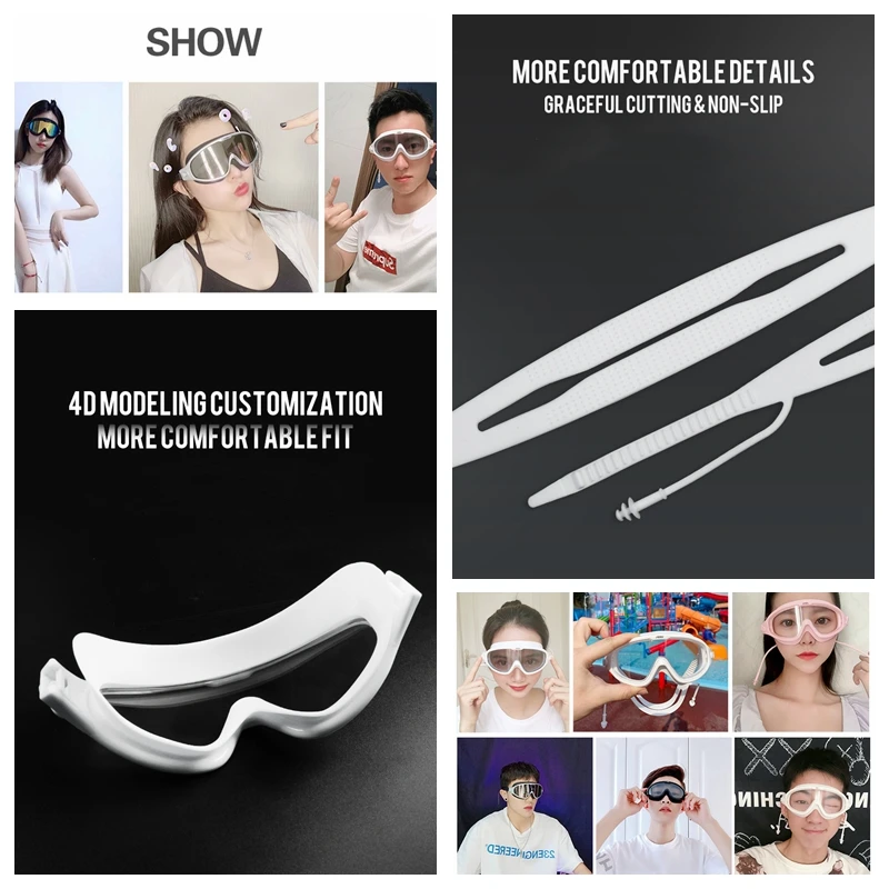 Swimming Goggles Adults Waterproof Swim Diving Mask Eyewear UV Anti Fog Adjustable Oculos Espelhado Pool Water Sport Glasses swimming goggles
