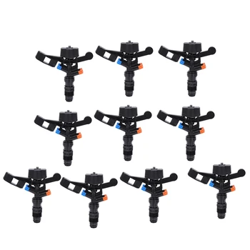 

IALJ Top 10 Automatic Rotating Arm Nozzle Double Spray Grass Sprinkler 360 Degree Rotating Sprinkler Garden Humidification Green