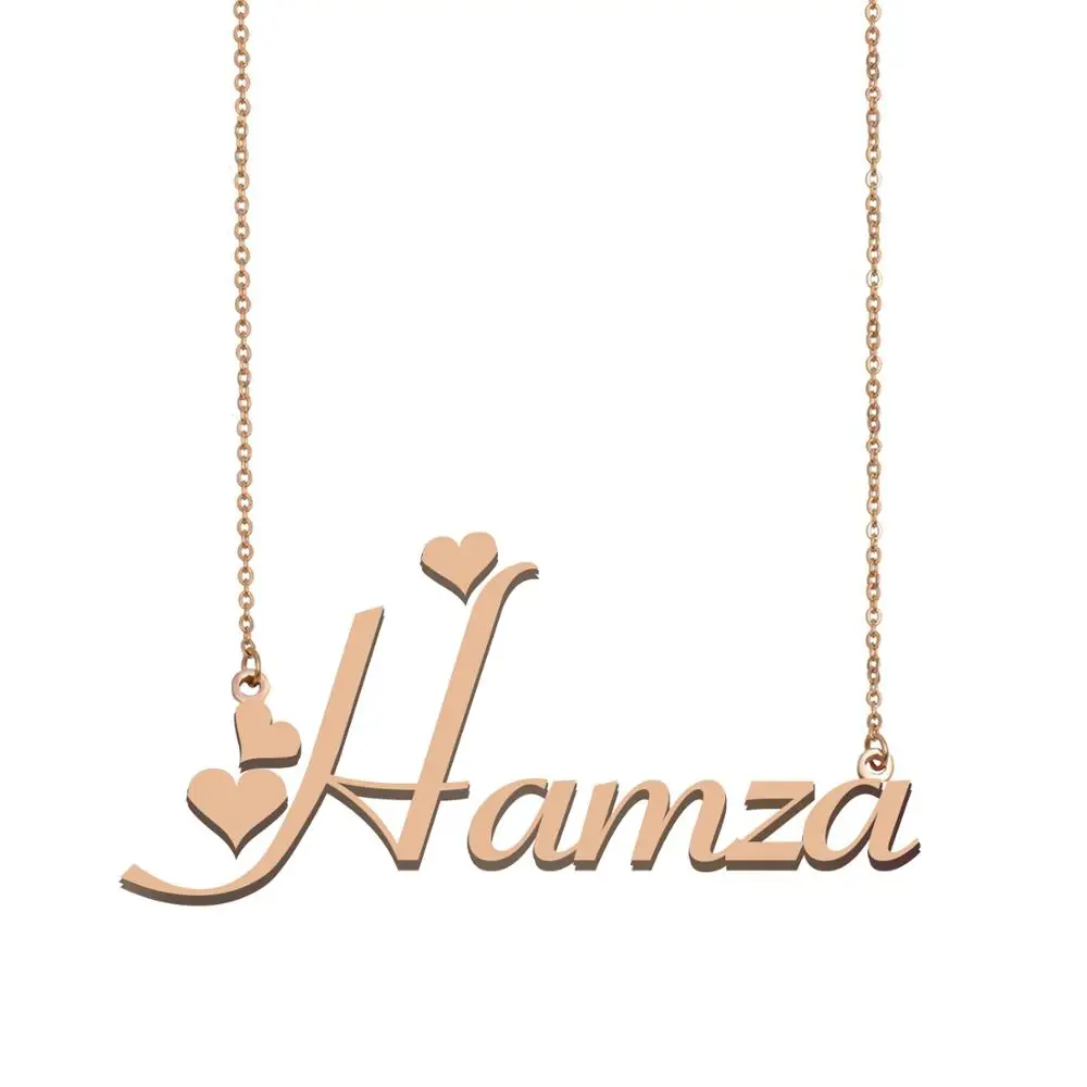 Hamza Name Necklace , Custom Name 