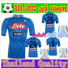19 20 комплект для взрослых Napoli SSC Home INSIGNE HAMSIK футбольные майки Naples Third Out Calcio MAGLIA MERTENS Naples футболки