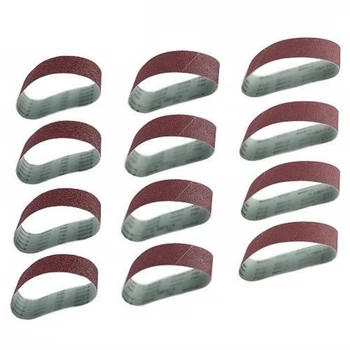 

GTBL 12Pcs/Set Grinding Sanding Belts 40/80/120 Grit Aluminum Oxide 533 X 75Mm for Sander Polishing Replacement Machine Abrasive