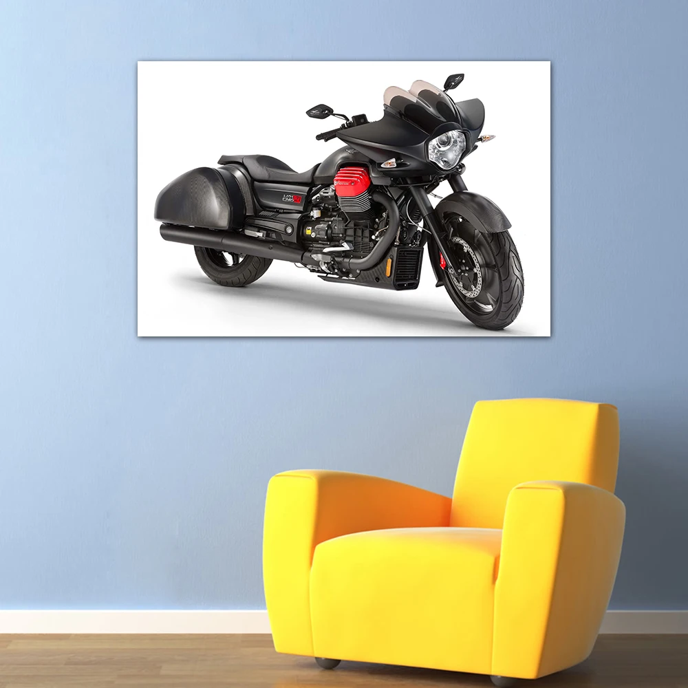Moto Guzzi MGX21 Super Motorcycle Poster Canvas Print Painting For Living Room Wall Art Pictures | Дом и сад