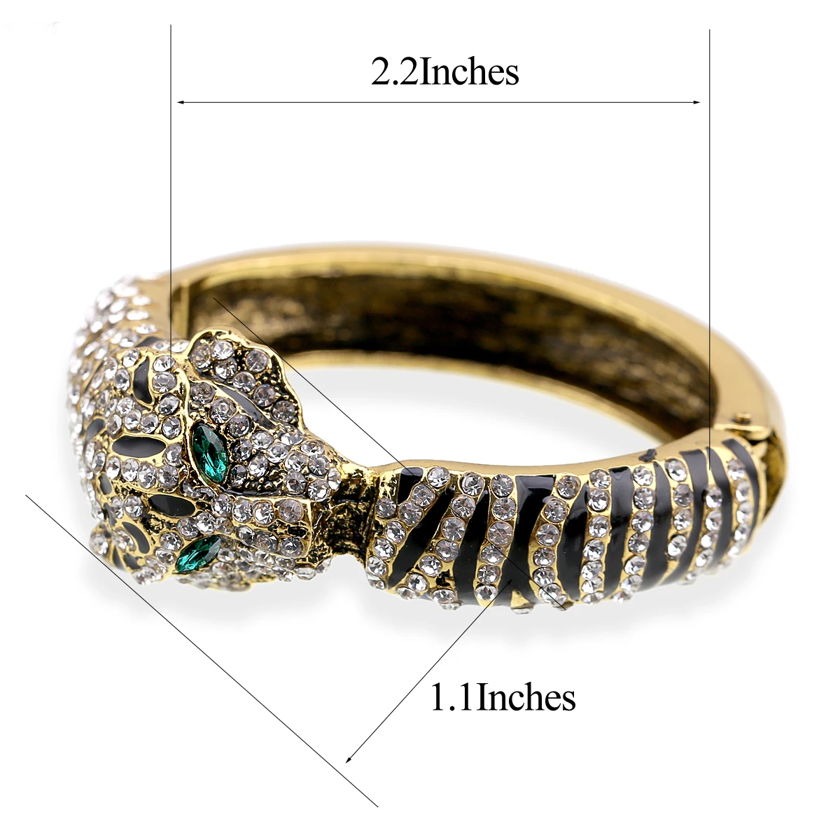 New Arrivals Classic Tiger Vintage Animal Statement Bangle for Women Girls Fashion Personalized Costume Jewelry Cuff Bracelets 5