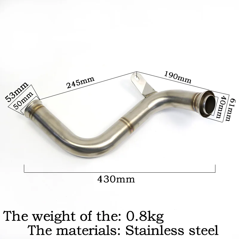 

Exhaust Muffler Link Mid Connector Pipe For RC Duke 390 250 200 125 2017 2018 2019 RC125 RC390 Duke125 Duke390 Slip On