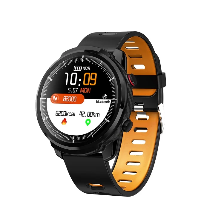 ESEED L5 Pro S10 plus, умные часы для мужчин, IP68, водонепроницаемые, полный сенсорный экран, 60 дней, длительное время ожидания, умные часы, пульсометр, PK honor watch - Цвет: Orange