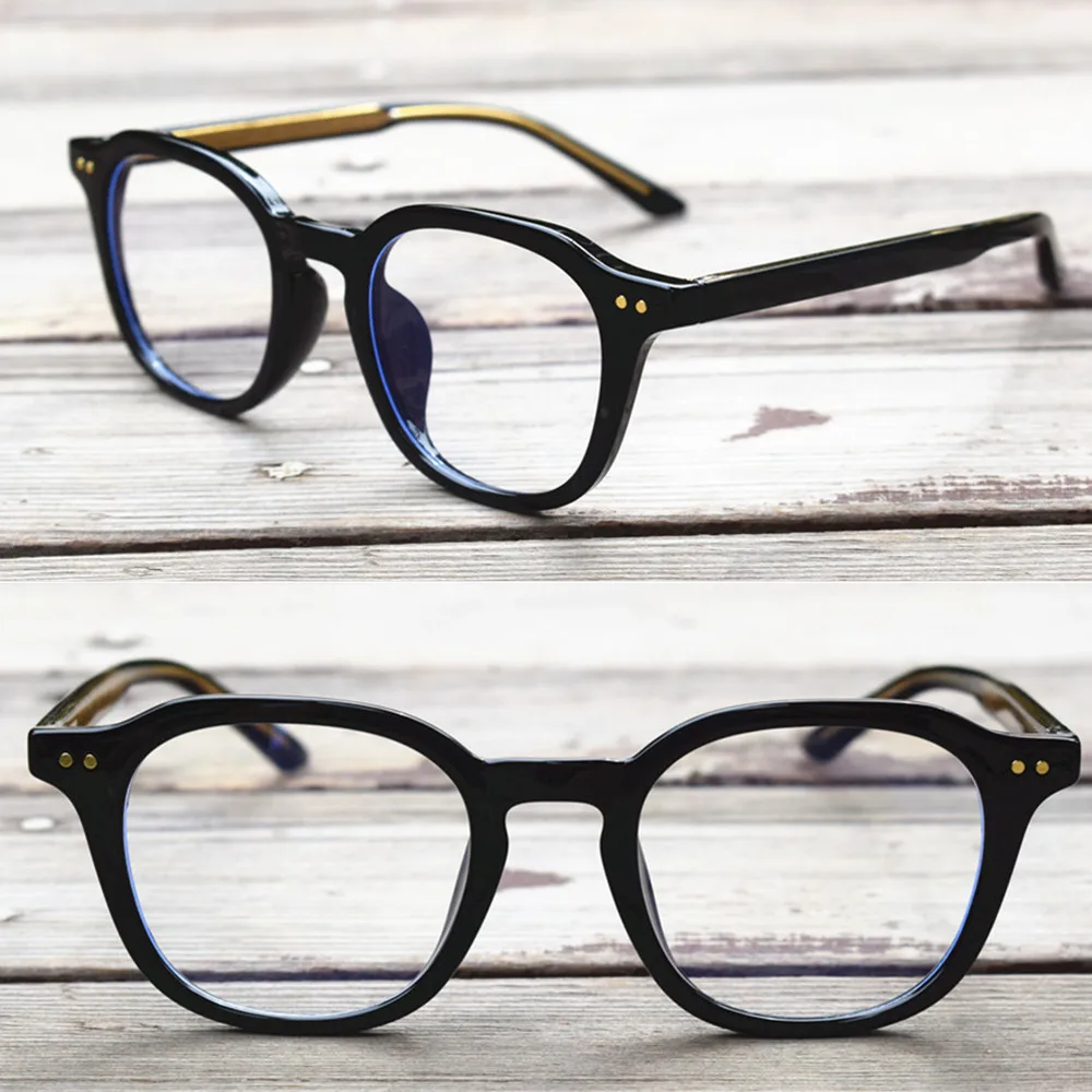 Square Rimless Blue Light Glasses| 2023 Frame Ultralight | Cool Hip Hop Blue Lens Sunglasses | Prescription Lenses 0 - +400