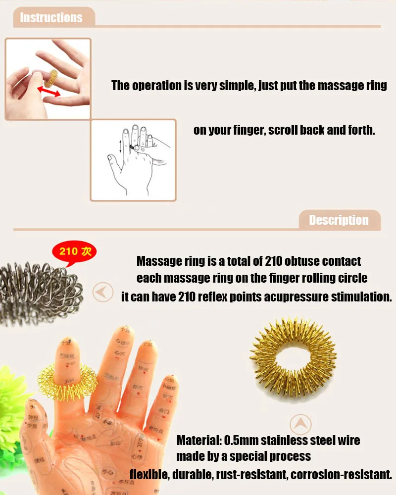 Acupressure Massage Ring