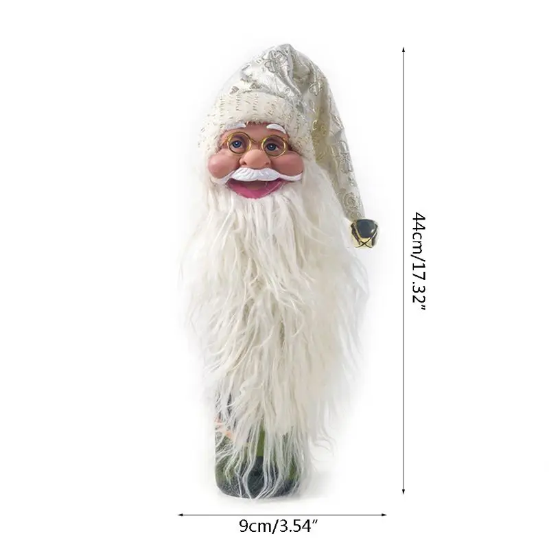 Christmas Santa Claus Wine Bottle Cap Cover Xmas Tree Topper Holiday Party Decor Xmas Tree Topper