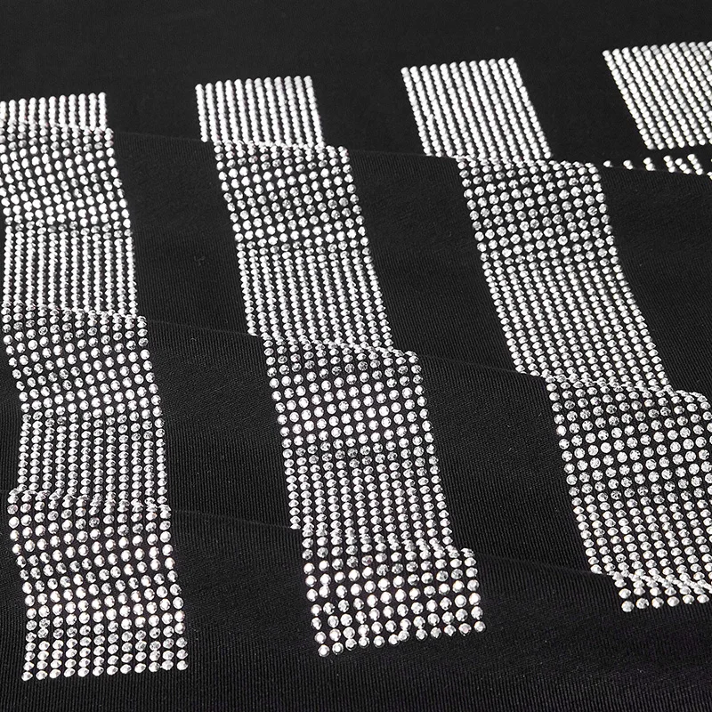 Buy Short sleeve T shirt women Summer clothes New 2019 fashion Hot drilling printing loose cotton Bottoming shirt Pullovers C1043