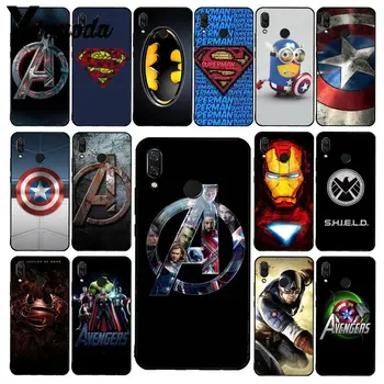 

Yinuoda Marvel AvengersIron Man Captain America Phone Case for Xiaomi Redmi8 4X 6A S2 Go Redmi 5 5Plus Note8 Note5 7 Note8Pro