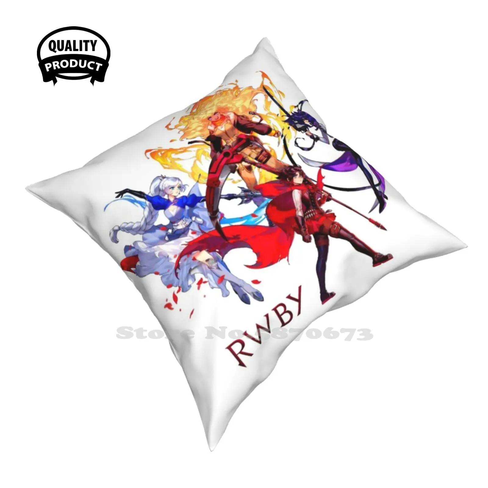 Team Volume 8 Fodera Per Cuscino Hug Federa Ruby Rose Weiss Schnee Blake Belladonna Yang Xiao Volume Lungo 6 Volume 7 Volume 8