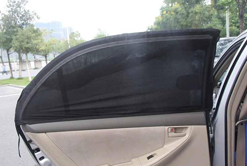 Регулируемый авто боковые зеркала заднего вида, навес от солнца для окон автомобиля из сетчатого материала крышка козырек щит Зонт 2 шт./компл. 110*50 см 120*50 см УФ-защита