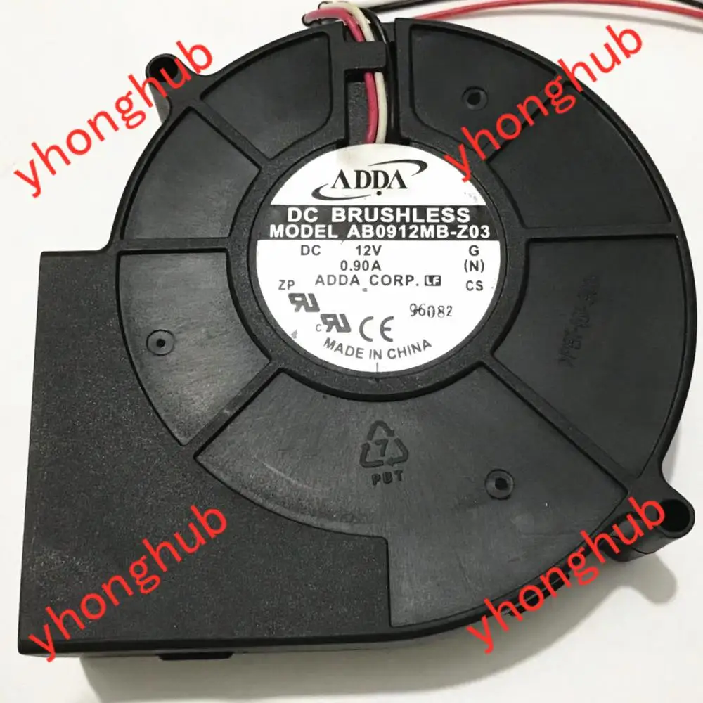 Охлаждающий вентилятор для сервера ADDA AB0912MB Z03 DC 12 В 0 90a 97x97x33 мм|square fan|server fandc fan 12v |