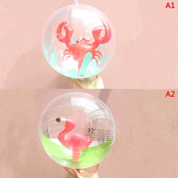

1 Pcs Inflatable Transparent Beach Ball for Outdoor Swimming Pool Water Playing Ball Play Water Beach Toys