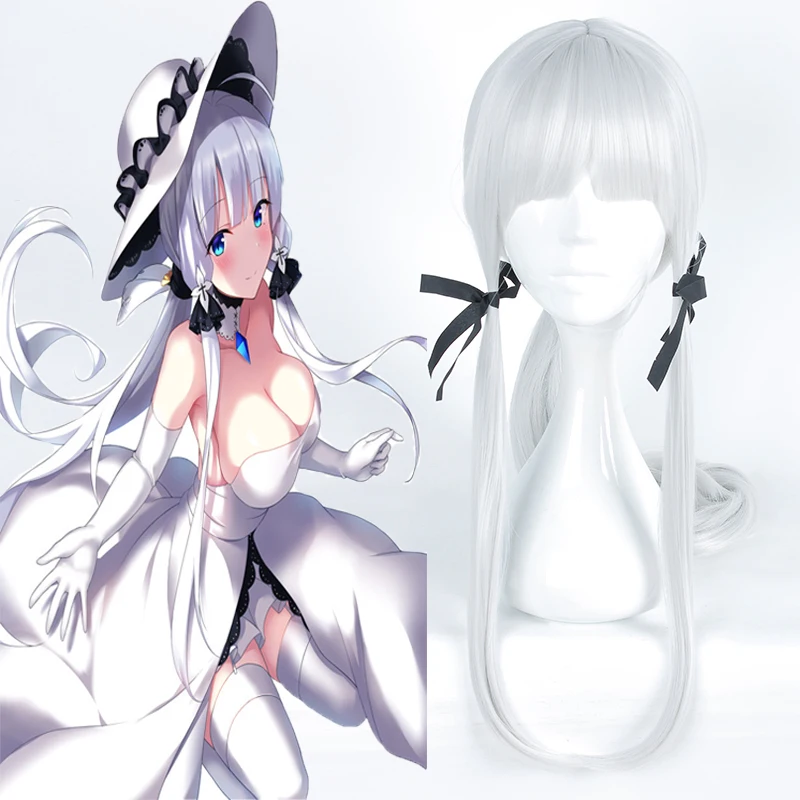 Game Azur Lane Cosplay Wigs HMS IIIustrious Cosplay Heat Resistant Synthetic Wigs Halloween Carnival Party Women Wigs