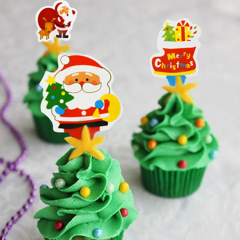 50pcs christmas decorations paper cards xmas merry christmas decor for home scrapbooking Navidad label noel tag natal new year