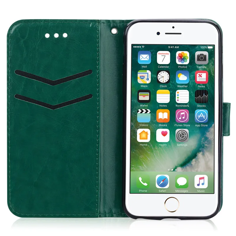 Кожаный чехол-бумажник для iPhone X XS 11 Pro MAX XR 5 5S SE 6 6S Plus 7 8 Plus откидная крышка слот для карт флип-чехол для iPhone 5 5S сумки