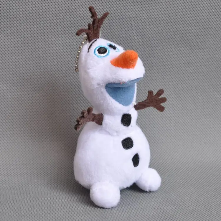 

New Anna Elsa Olaf Snowman 4" 10CM Plush Keychain Pendant GYTJ